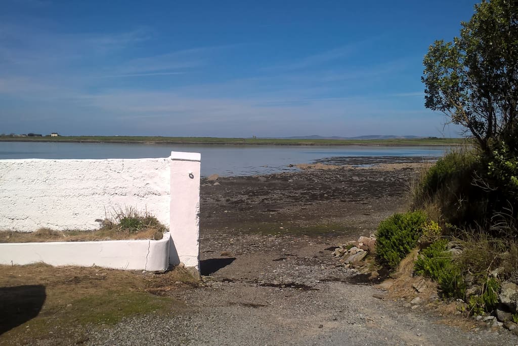 low tide at rear of house