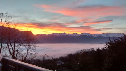 bedroom 15m², 500 meters of altitudepanoramic view