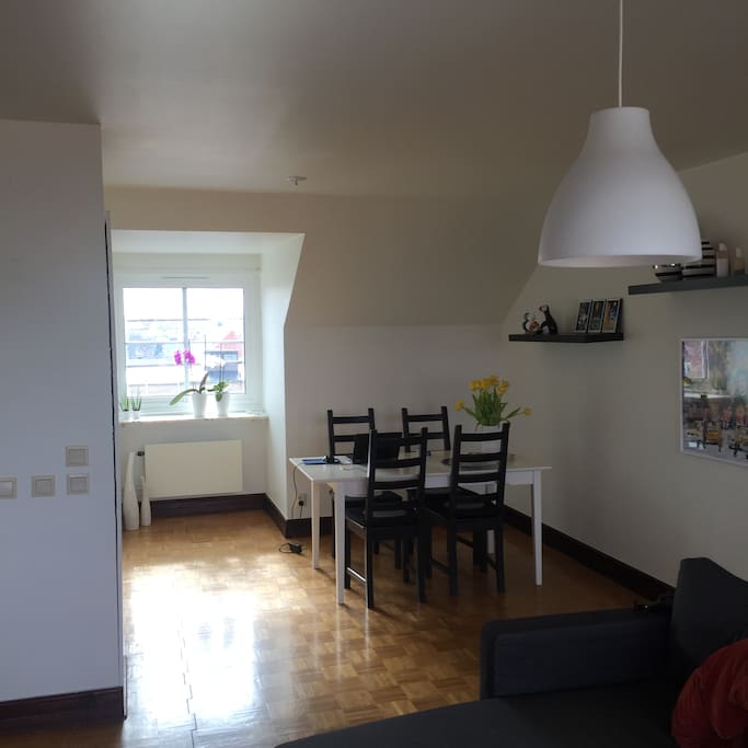Livingroom with dining table