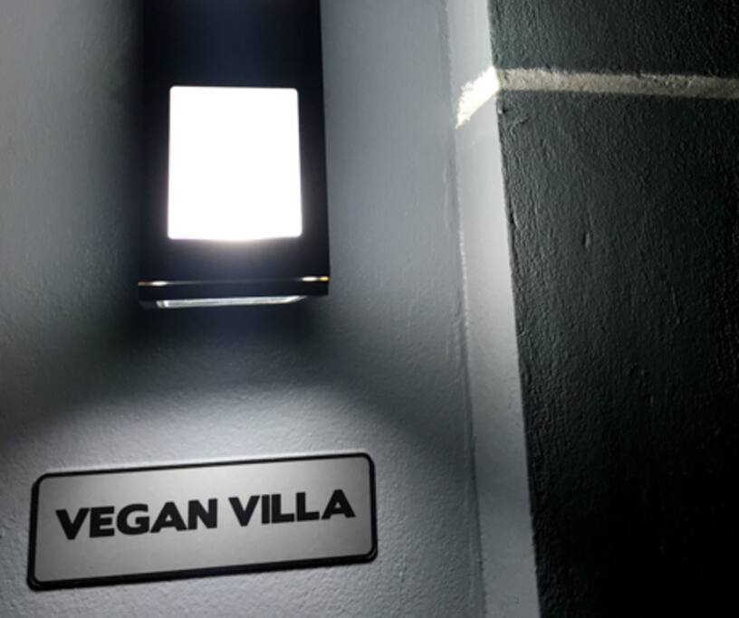 Vegan Villa at night