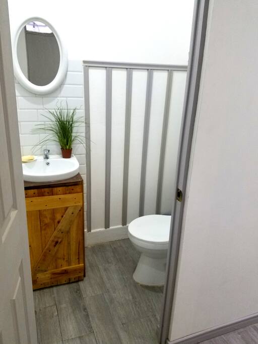 The studio's bathroom