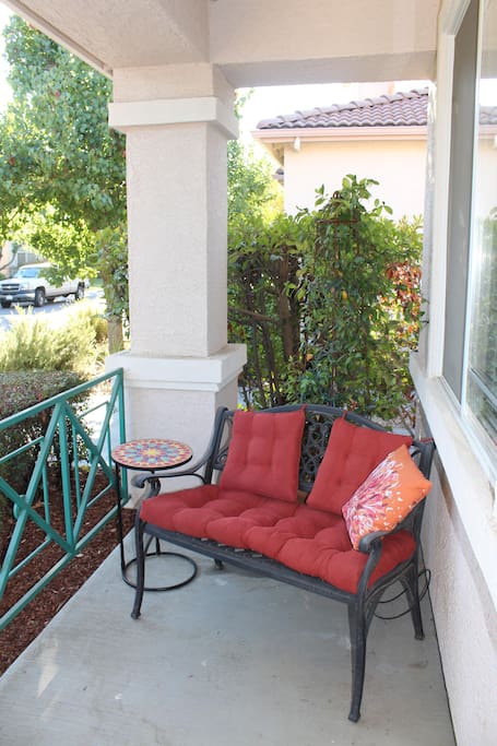 Front porch and private entry.
