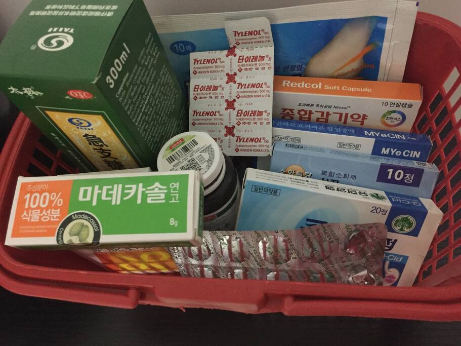 民宿常备有各种药品