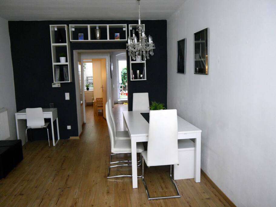Dining area with work desk