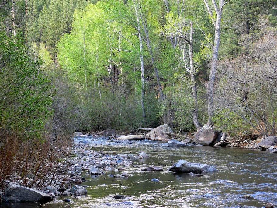 The robust Pecos River is well stocked with rainbow and other trout