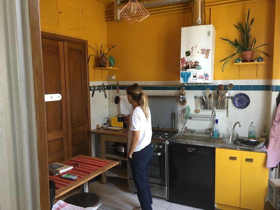 kitchen with dining area
