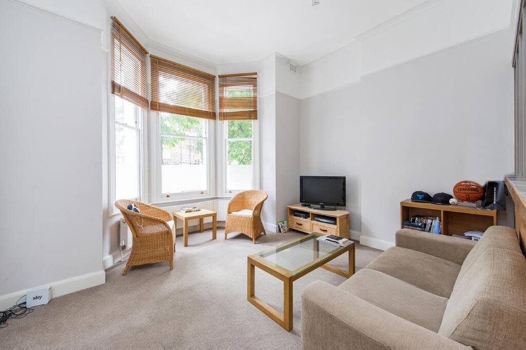 Lounge and TV with 2 person sofa bed