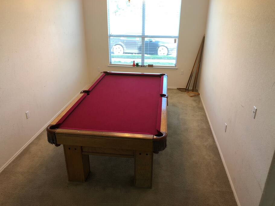 Pool Table in Formal Dining
