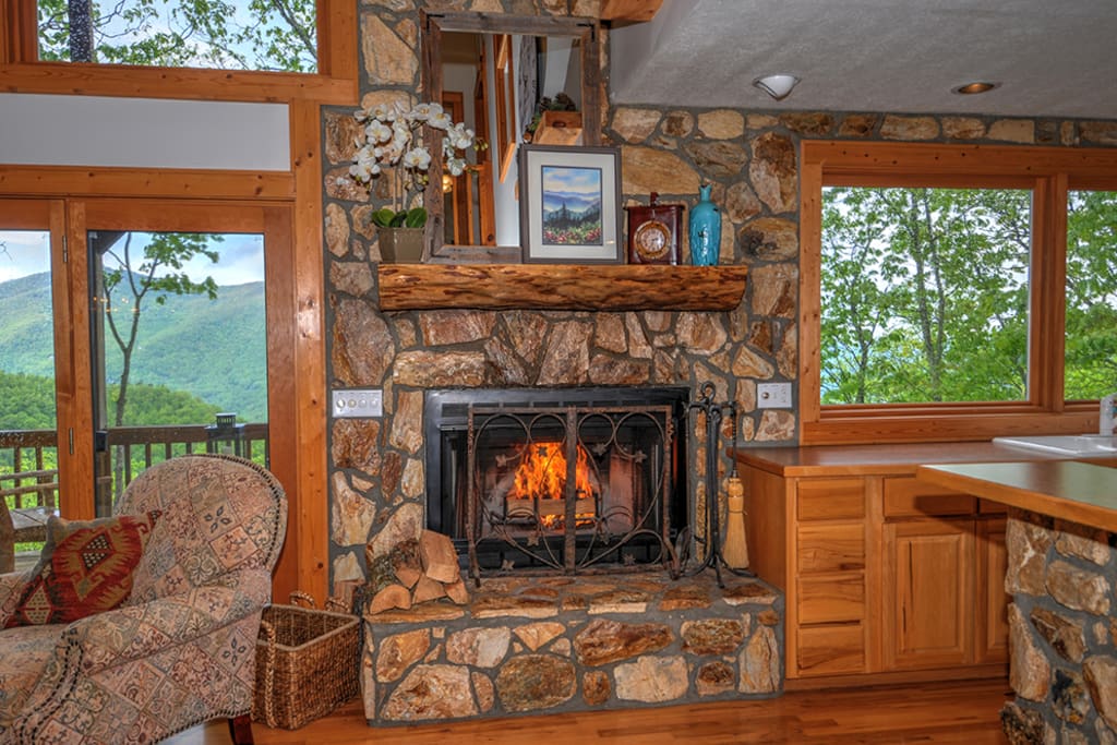 Gas Fireplace in Living Room