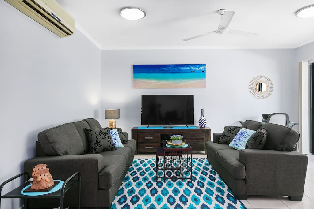 Extra comfortable lounge area complete with smart TV and multiple entertainment options