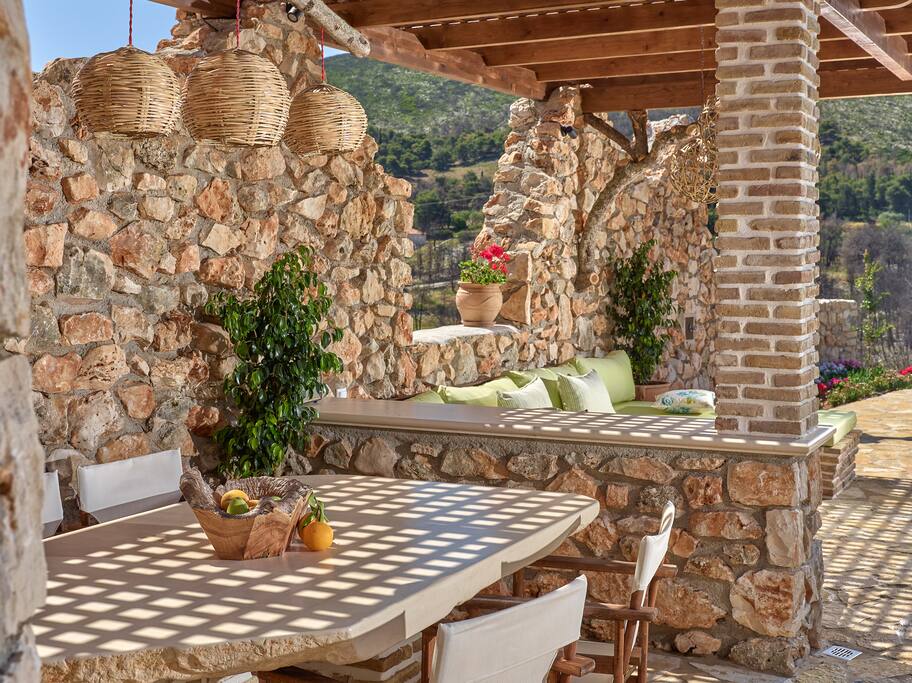 Stone table - outside area