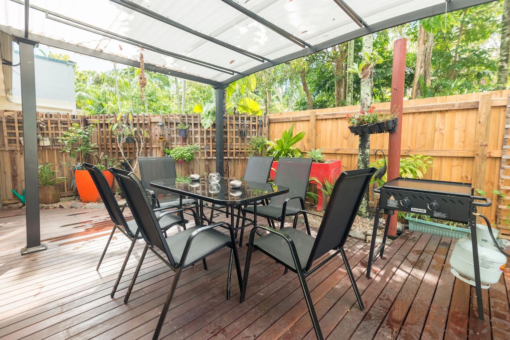 Outdoor bbq area
