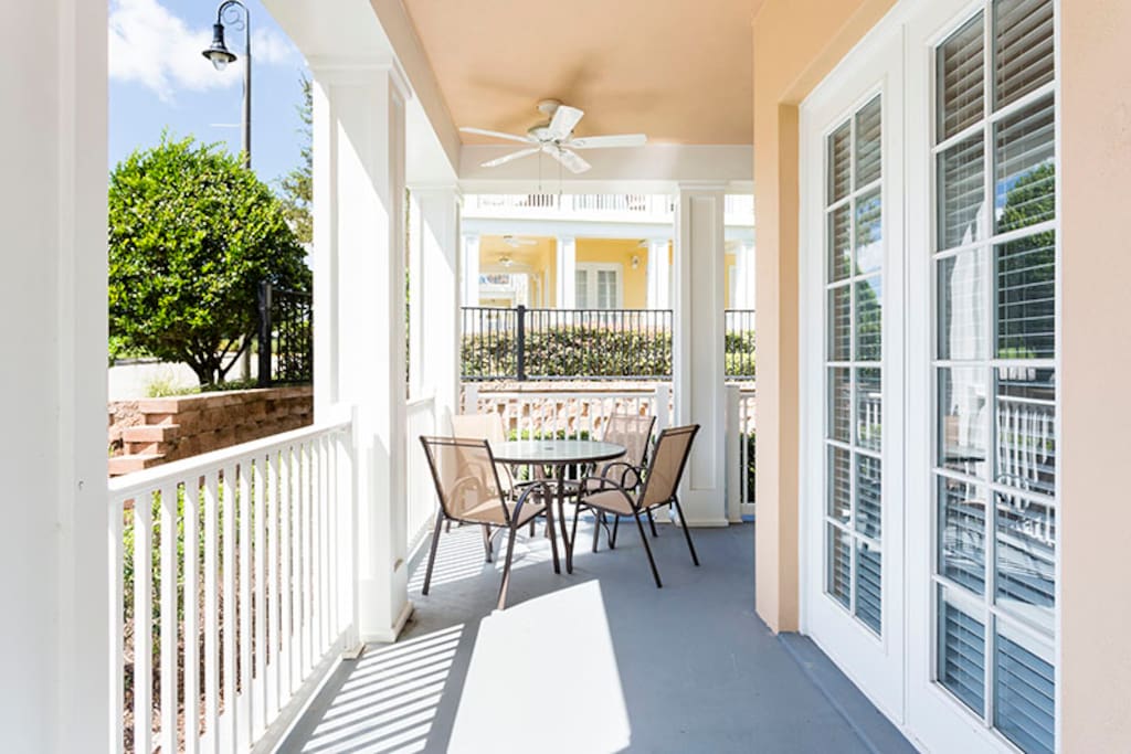 You will have a spacious wrap around porch with outdoor seating