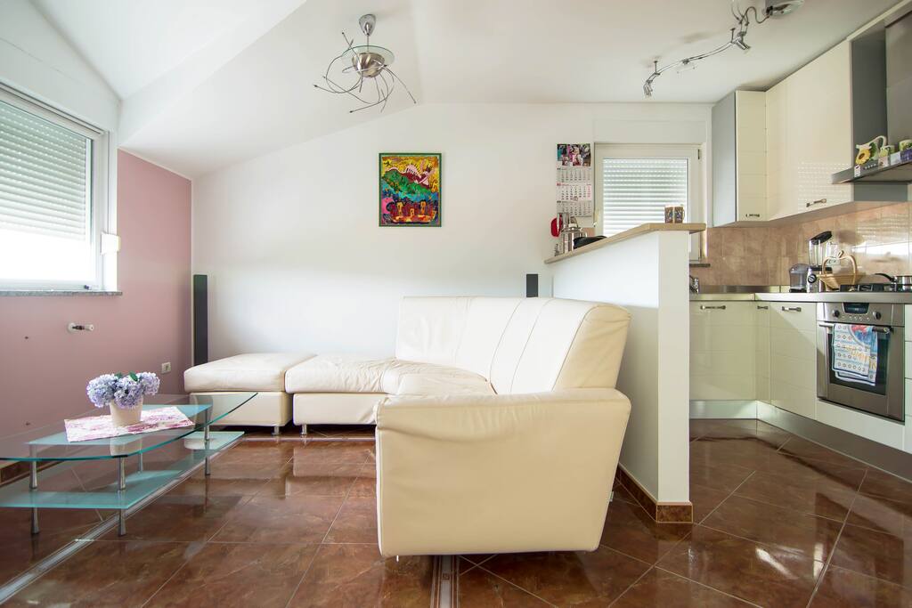 The living room, comfortable and spacious...
