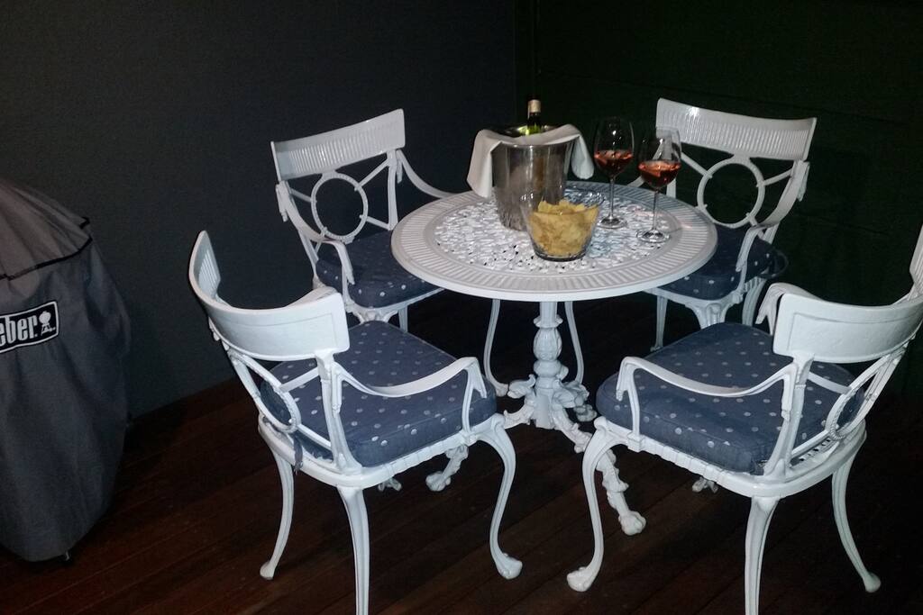 Have a barbeque on your own private patio with a glass of the best South African wines...