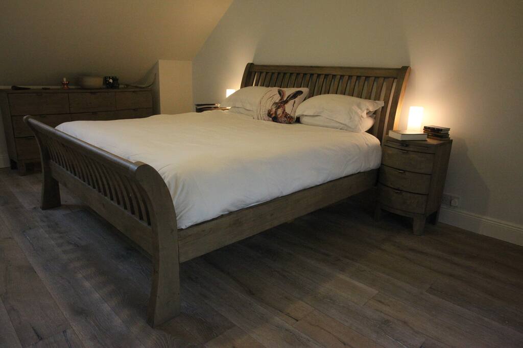 A gloriously comfortable bed