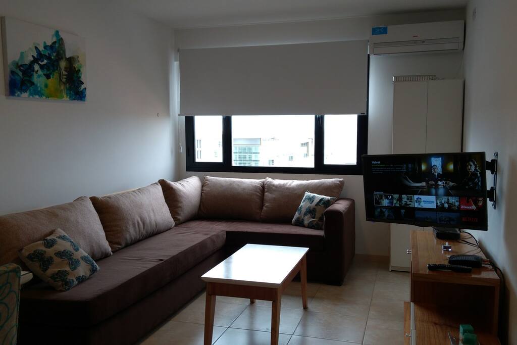 Living comedor muy luminoso, ventilacion natural excelente vista del valle, cortinas roller blackout