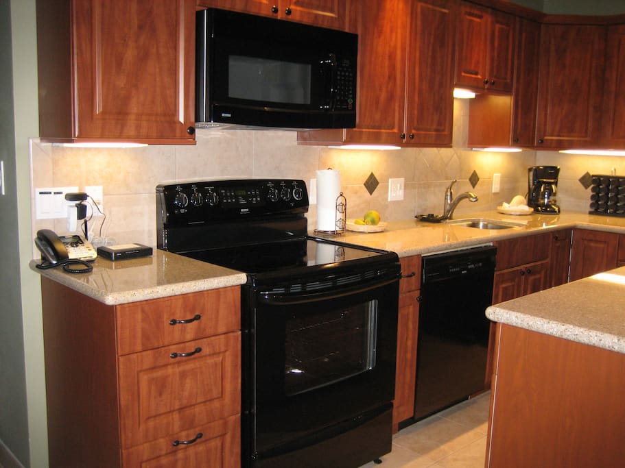 Fully stocked kitchen