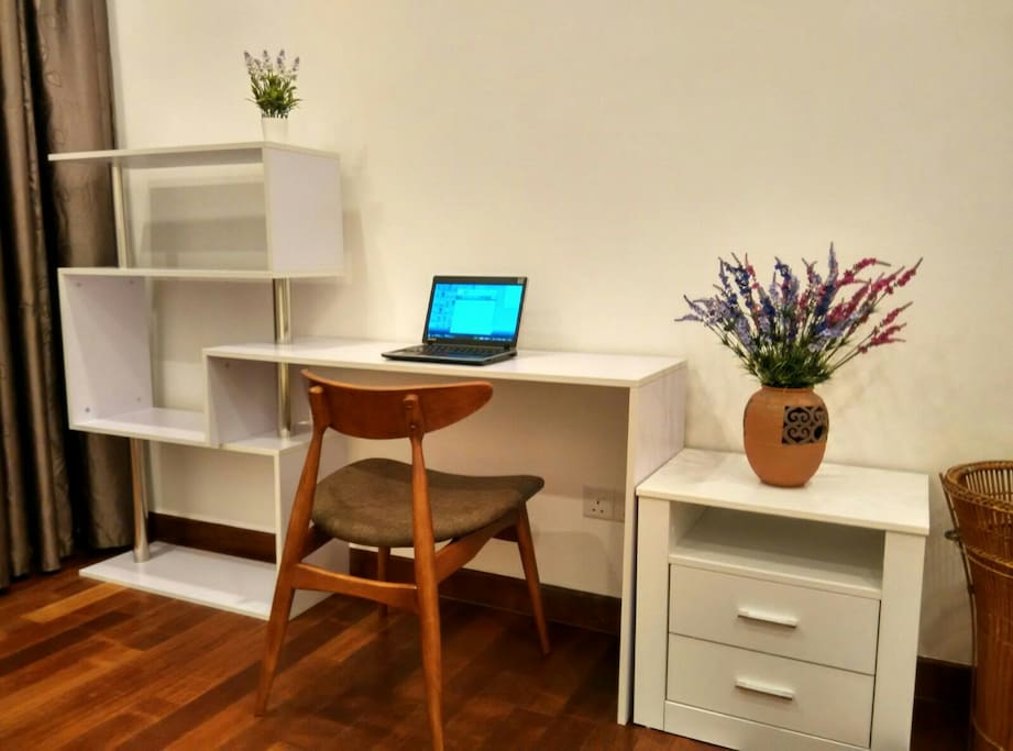 Study table in bedroom 1