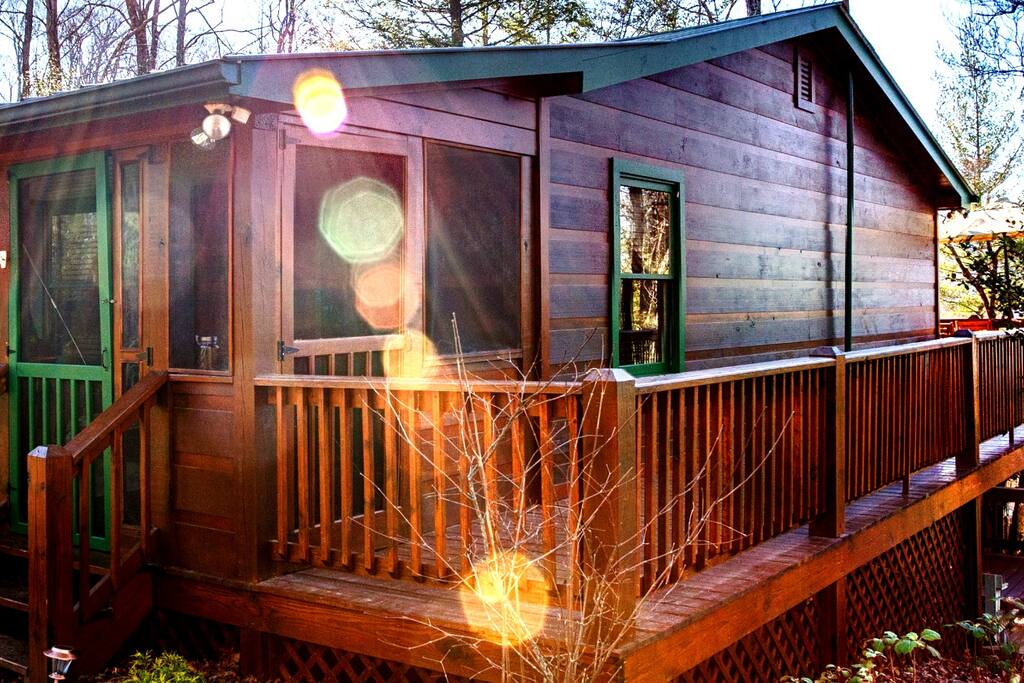 Cozy cabin with surprising custom features