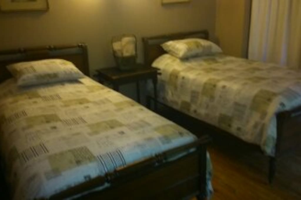 Private room. Comfortable twin beds.