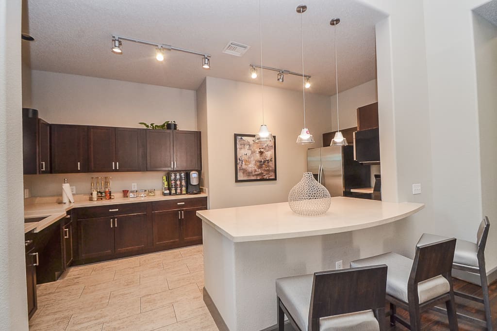 Resident kitchen and coffee bar