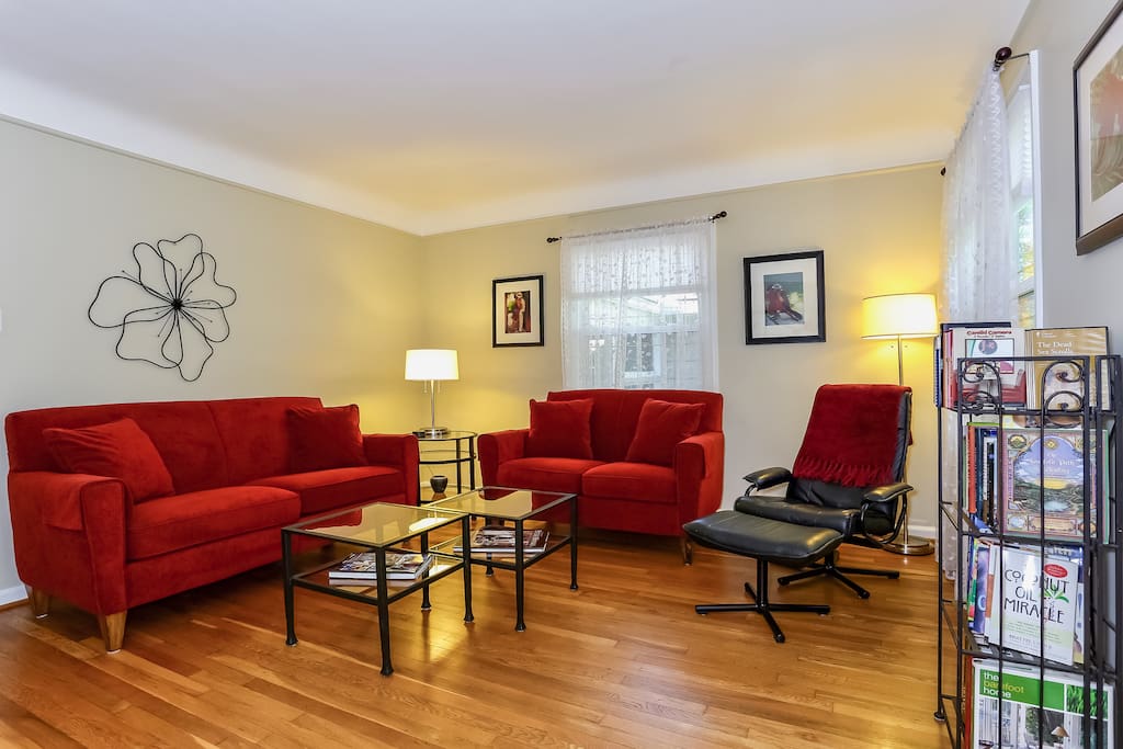 Step through the front door into this inviting living room.