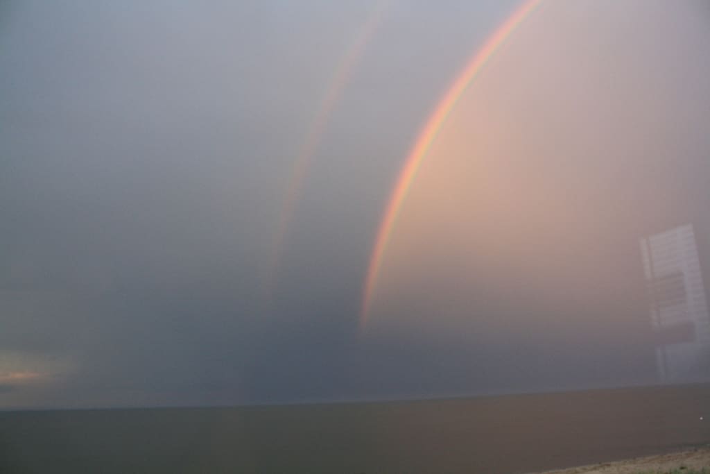 Rainbow after storm