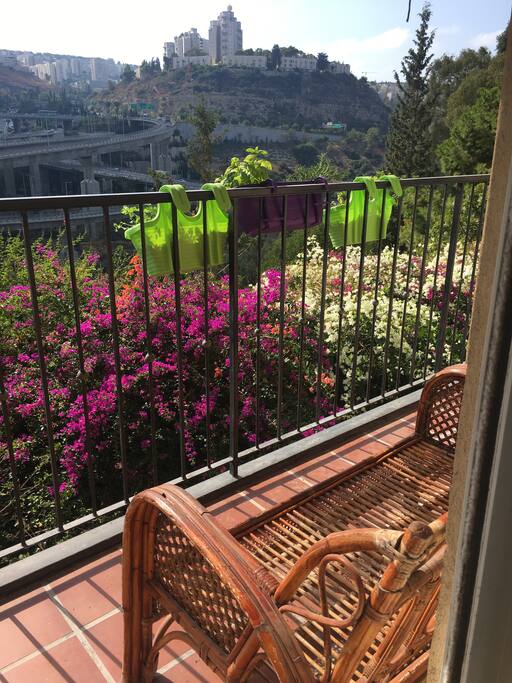Lovely porch overlooking the city