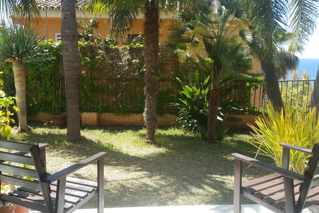Jardín orientación sur