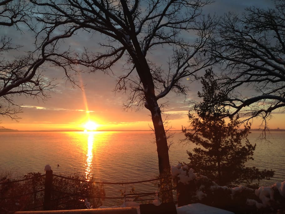 Sunrise over Lake Mendota
