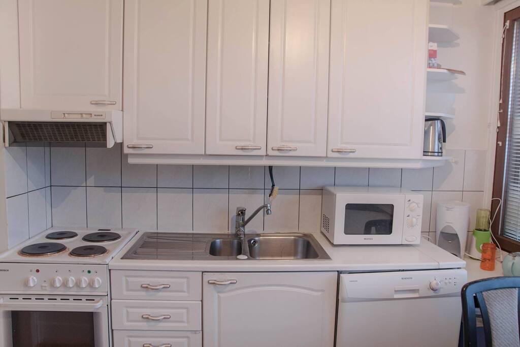 The kitchen.