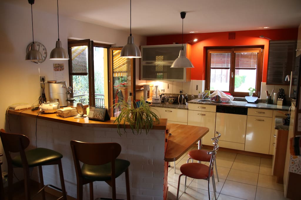 The kitchen full equiped