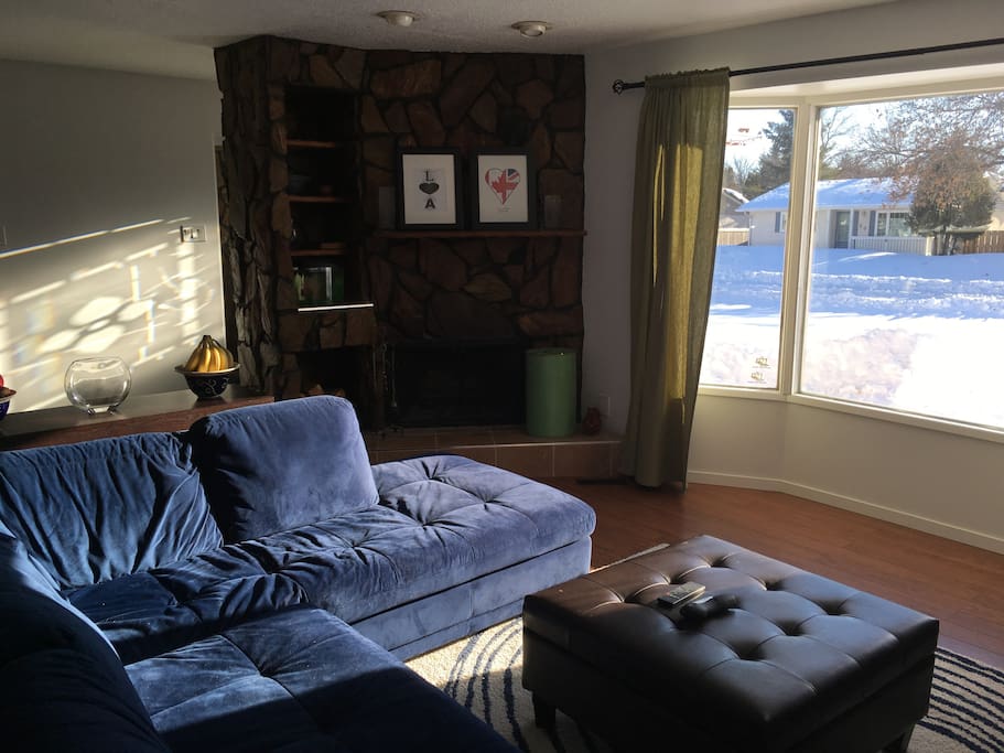 cozy fireplace