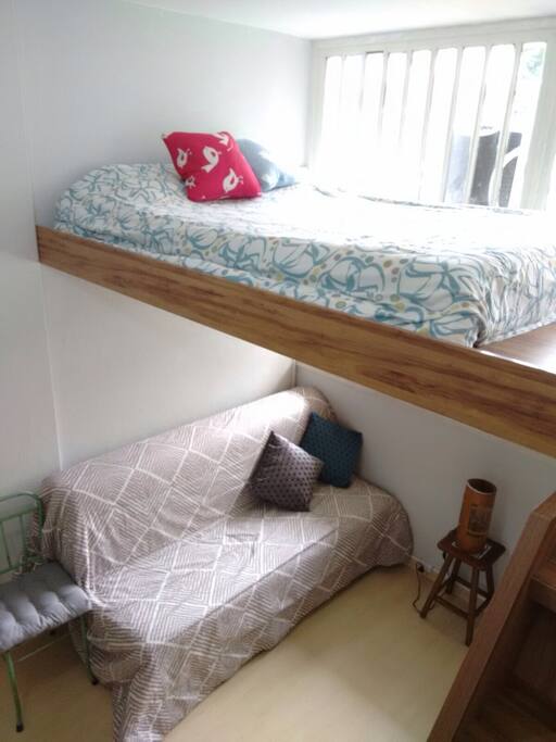 Mezanino com sofá cama