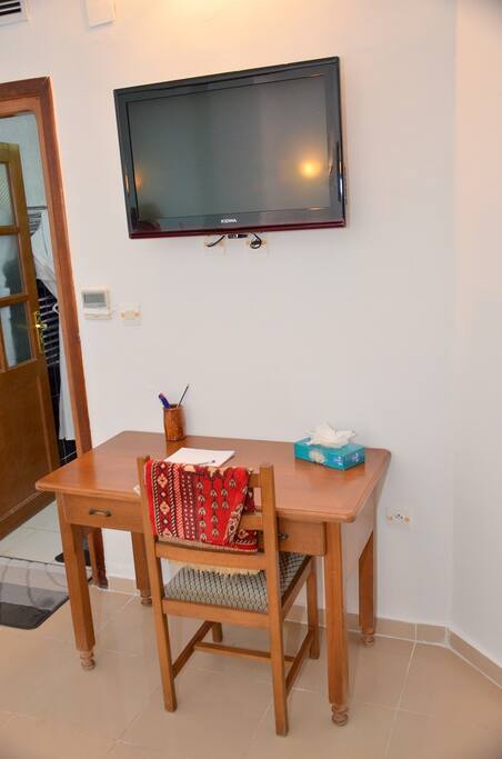 Space for your laptop and work