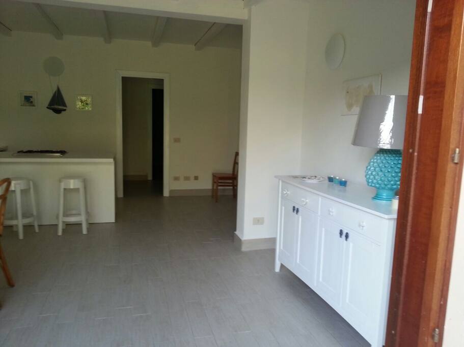 Kitchen and living room