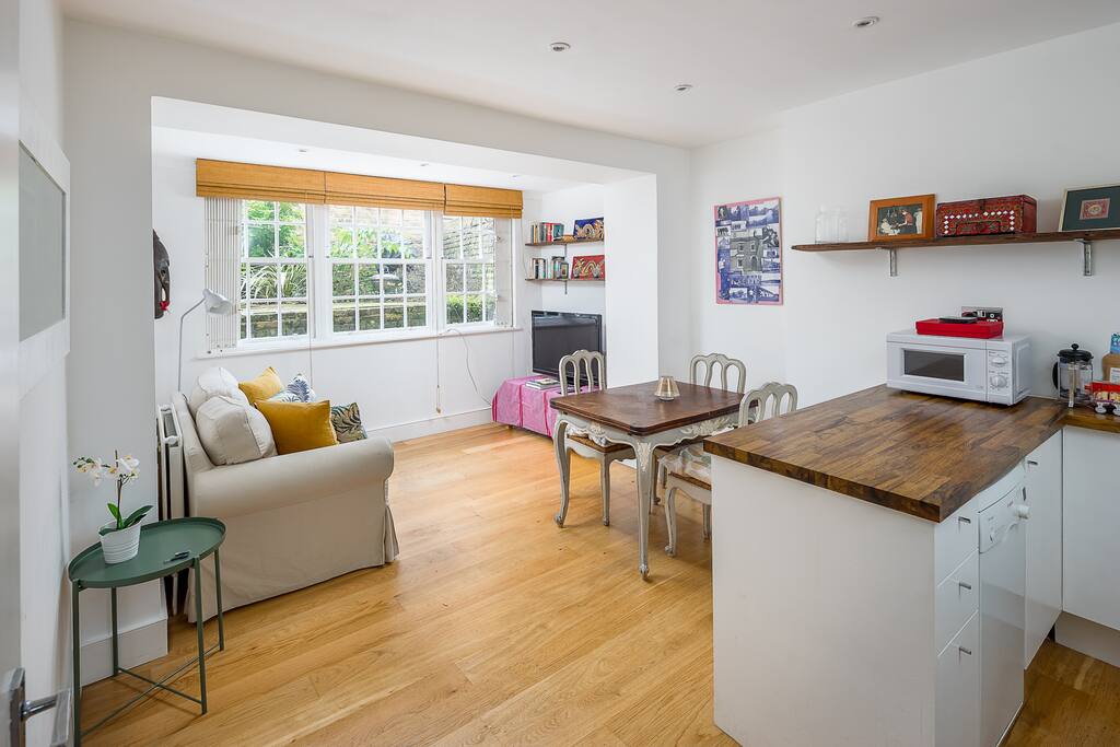 Bright and airy, open plan living space