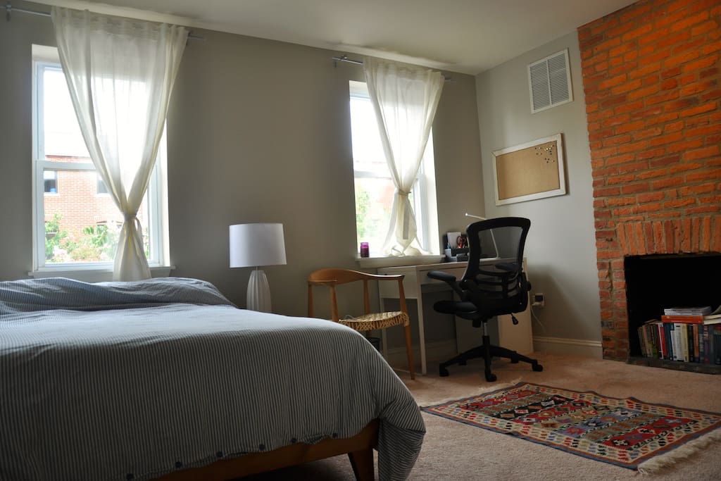 Private master bedroom in a private floor