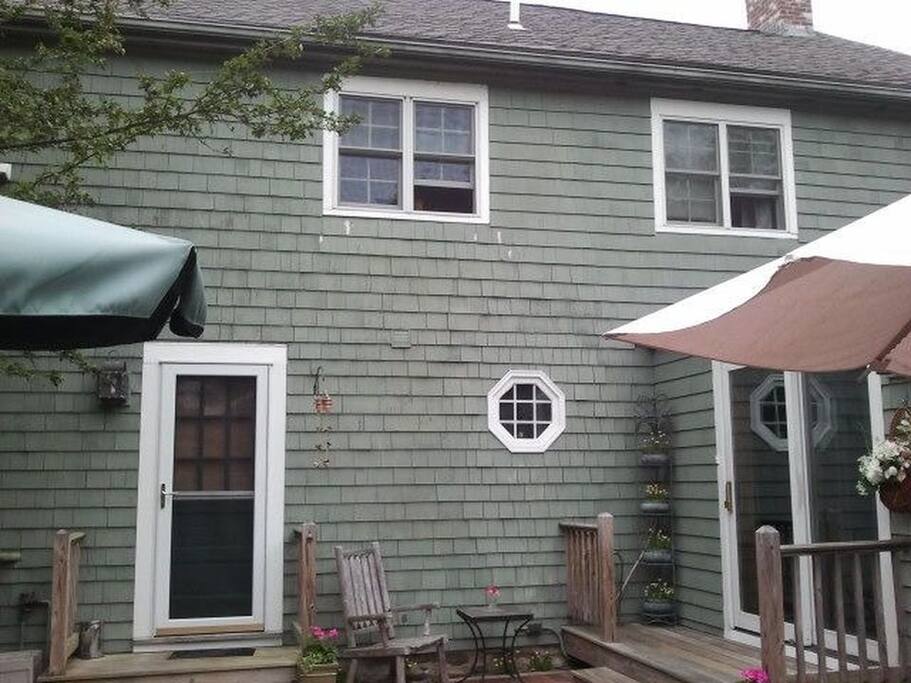 Back door entrance.