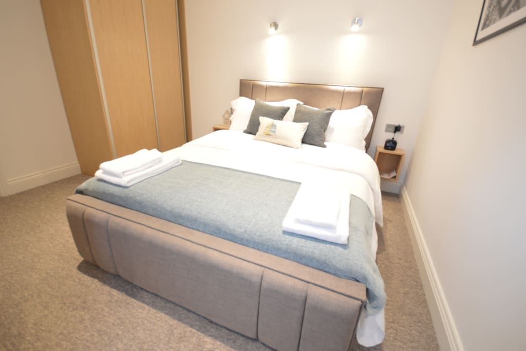 Example of the double bed in the studio