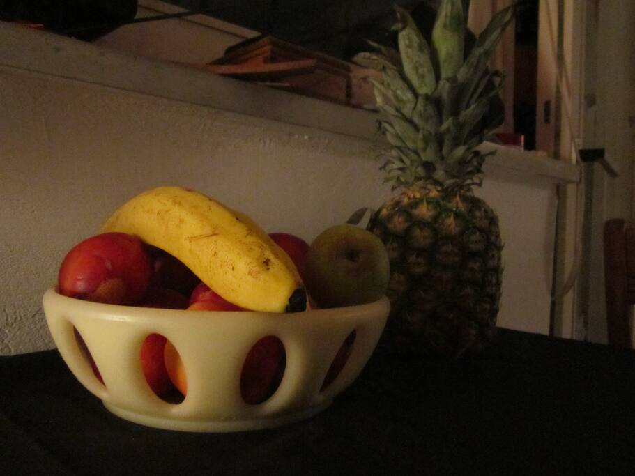 Fruit marked around the corner.