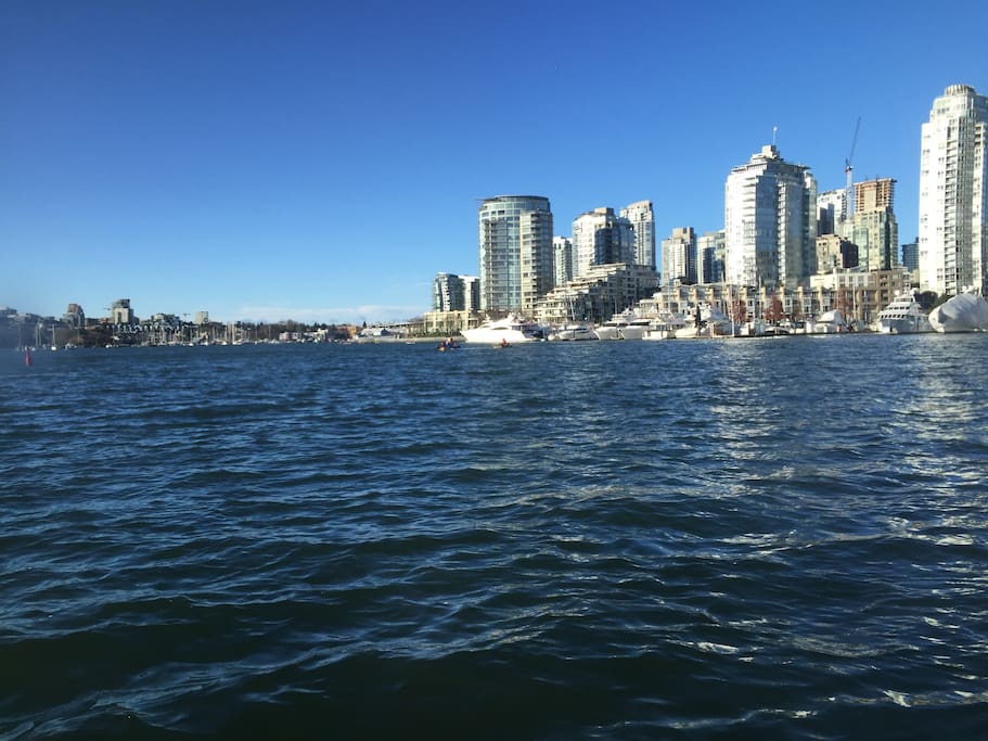 A crisp fall day on one of the the False Creek ferries