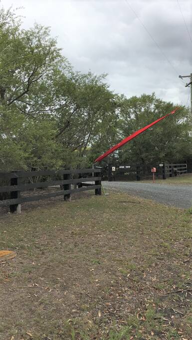 Drive Entrance from Fairbairn's Rd