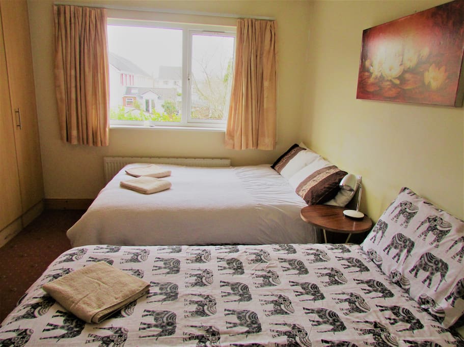 Private room with en suite shower - Double bed and single bed. Sleeps up to 3
