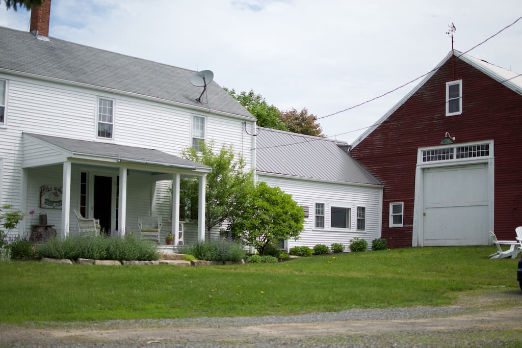 Front porch and barn