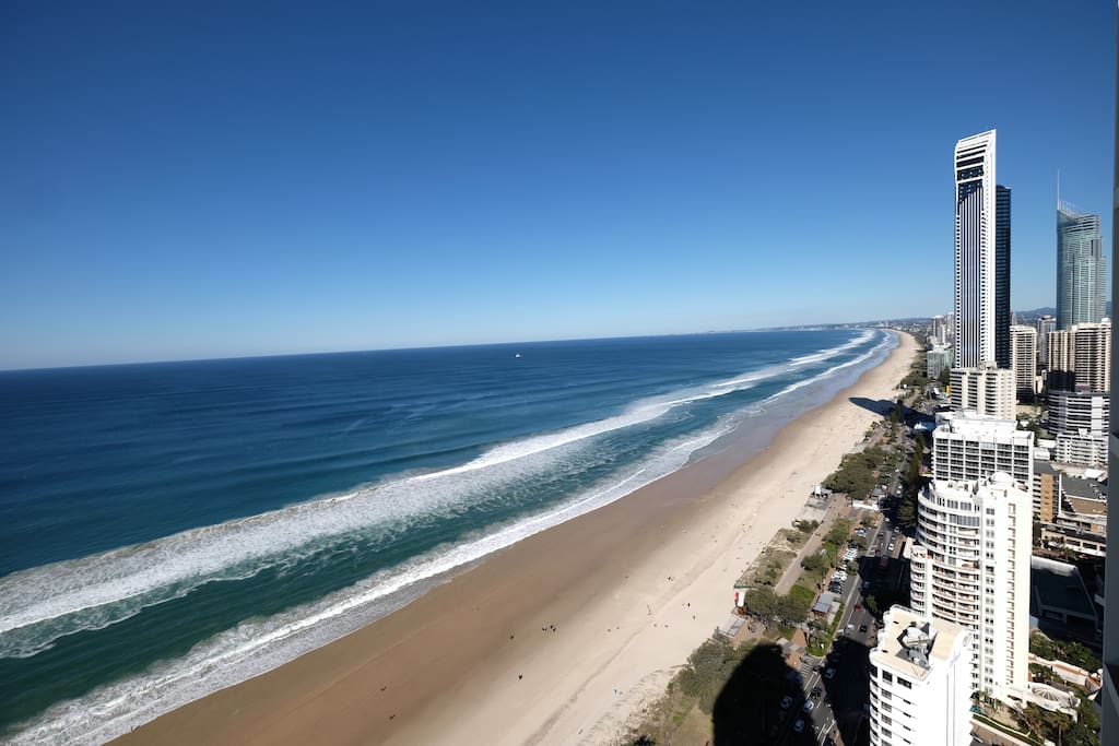 Views to Coolangatta from balcony