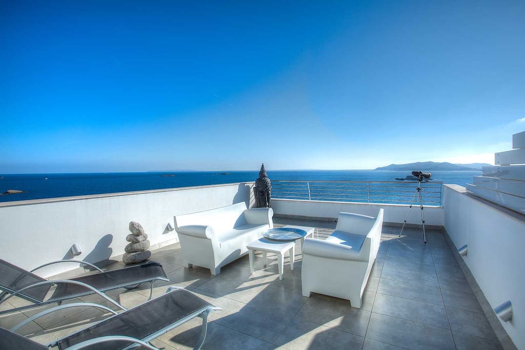 Breath-taking views from the shared terrace