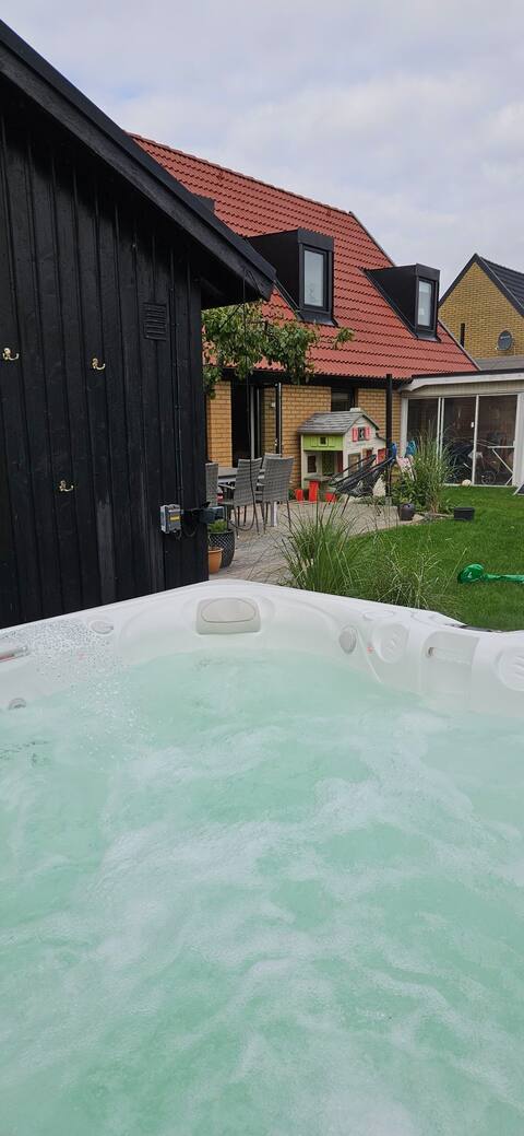 Villa with hot tub