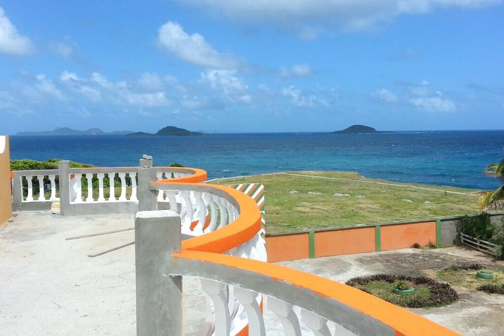 Take a look at the Caribbean Sea from there.